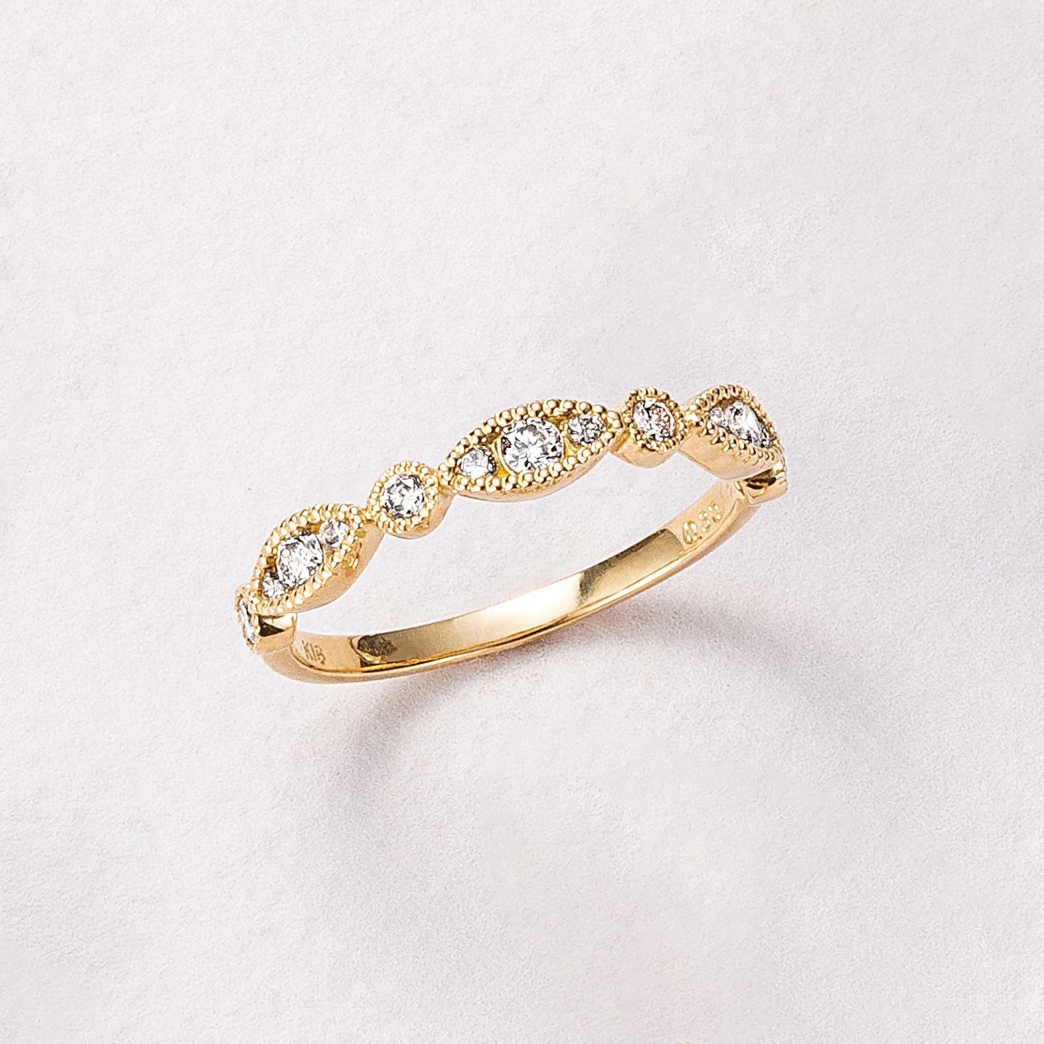 ダイヤモンド K18リング(4月誕生石)