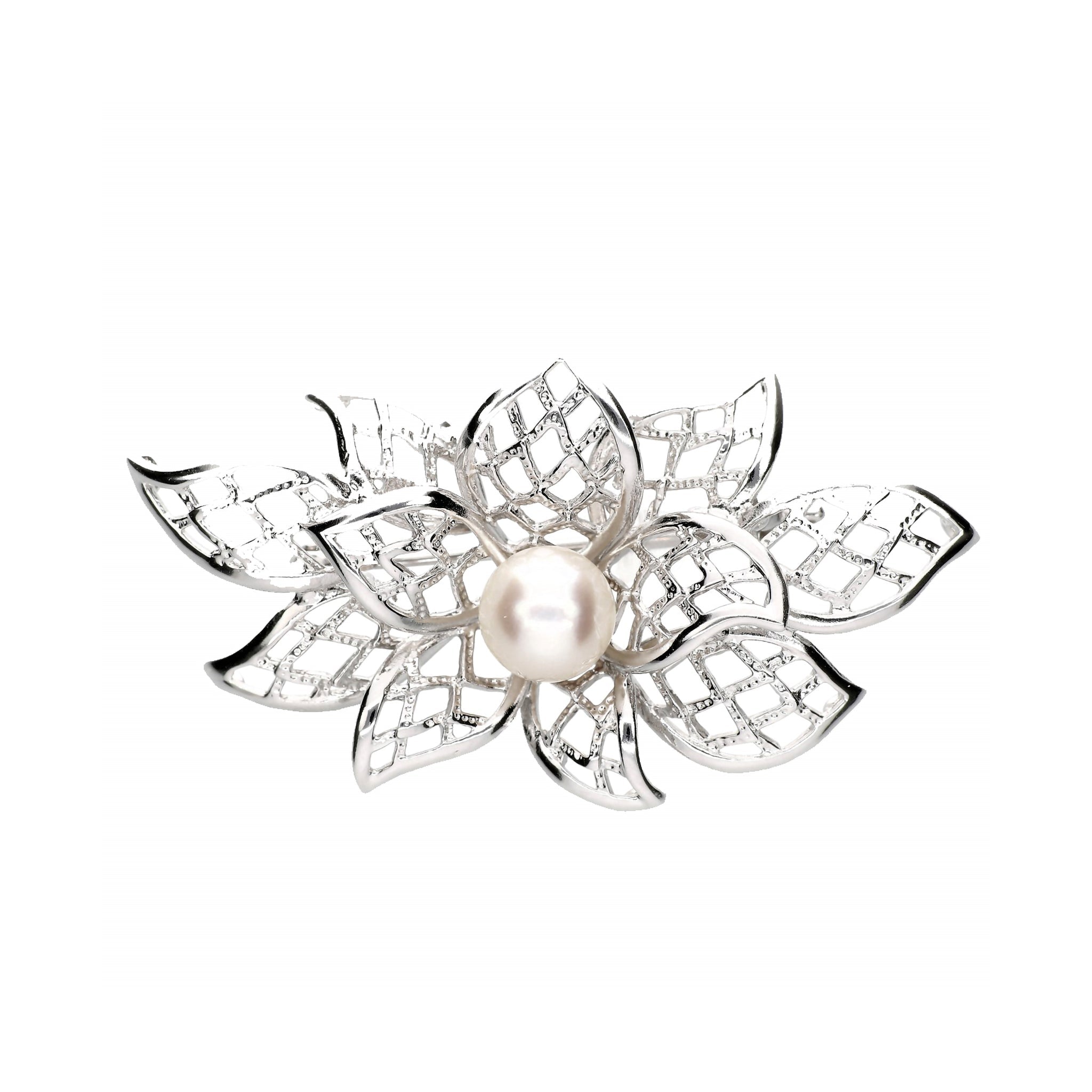 パール SVブローチ兼ペンダントトップ(アコヤ真珠/6月誕生石)