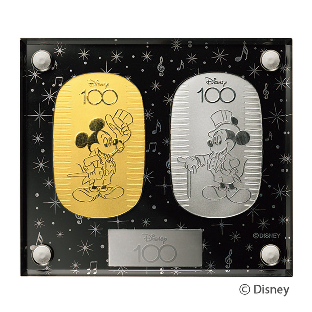 PT小判(純プラチナ/純金/「Disney 100」30g/2枚セット/アクリルケース付き)