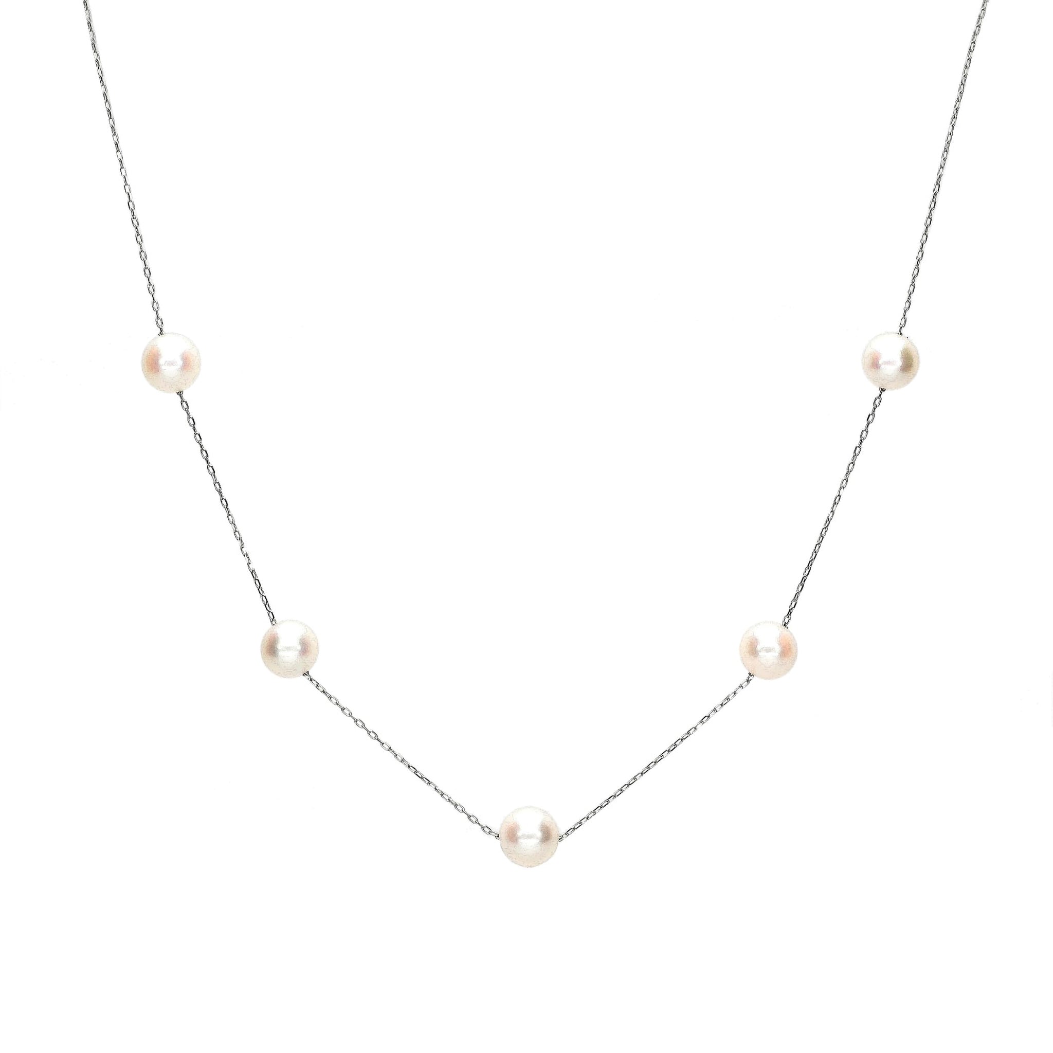 パール PTネックレス(アコヤ真珠6月誕生石)